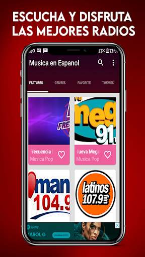 Musica en Español: Canciones en Español Gratis 3 تصوير الشاشة