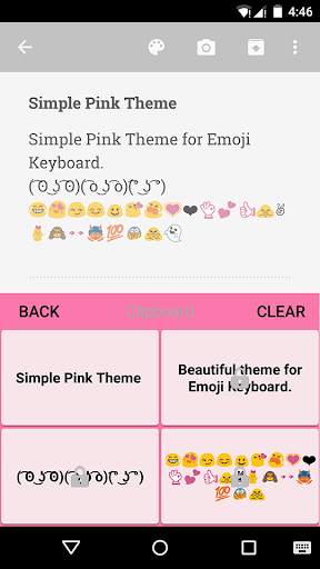 Simple Pink Emoji Keyboard screenshot 4