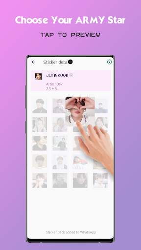 BTS Stickers Animated For Whatsapp screenshot 2