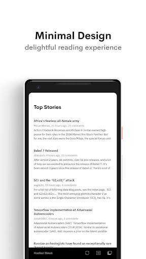 Hacker News Reader screenshot 1