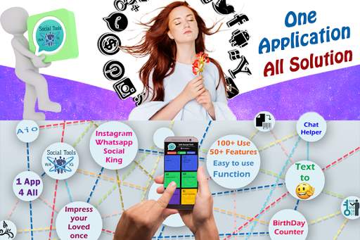 AIO Social Tool - Social Media Chatting Buddy screenshot 7