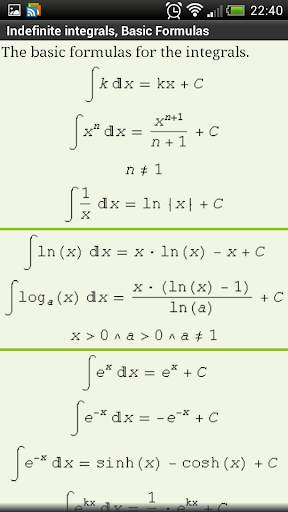 Math2 - mathematics integrals screenshot 2