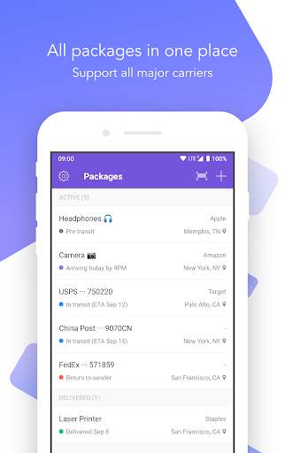 OneTracker - Package Tracker screenshot 1