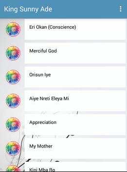 Songs King Sunny Ade screenshot 2
