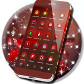 Red Rose Theme for Launcher icon