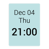 1x1 Clock Widget أيقونة