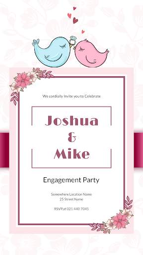 Engagement Invitation Card Maker 2020 screenshot 2