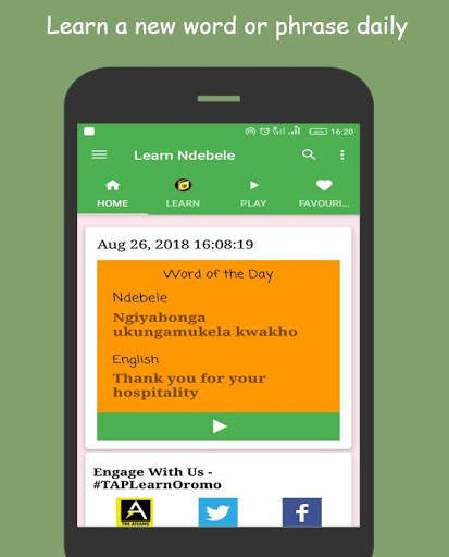 Learn Ndebele - Fun African Language Learning скриншот 1