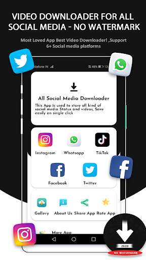 Vid Downloader for all Social Media - No Watermark screenshot 2