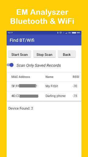 Bluetooth and WiFi (Electromagnetic) Analyzer Tool screenshot 10