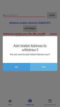 Bitcoin Miner Android 2018 screenshot 2