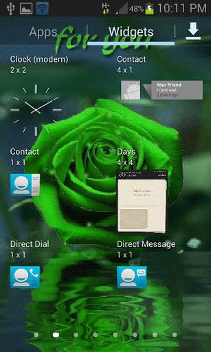 Green Rose For You LWP screenshot 3