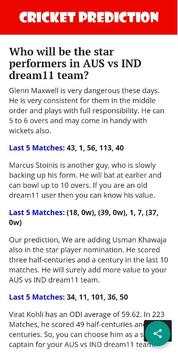 Dream11 Stats screenshot 4