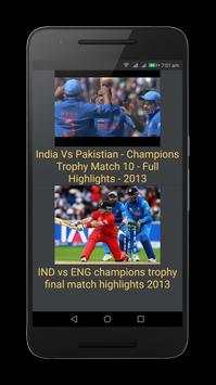চ্যাম্পিয়ন ট্রফি Cricket TV screenshot 3