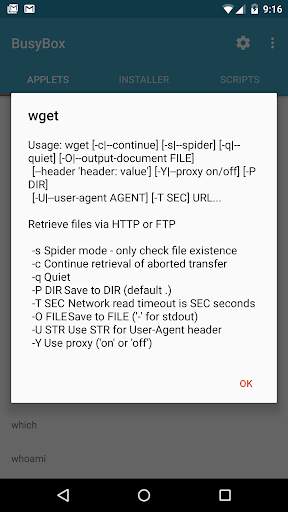 BusyBox for Android screenshot 4