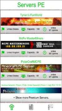 Servers for Minecraft PE screenshot 1