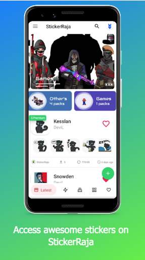 StickerRaja - Status Saver & StickerMaker screenshot 1