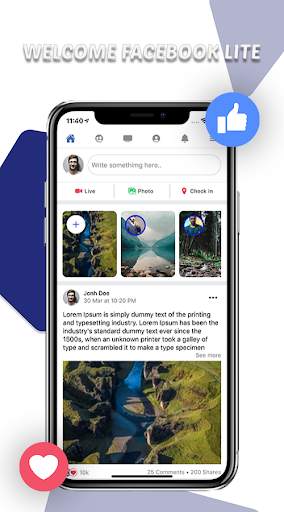 Lite for Facebook screenshot 2
