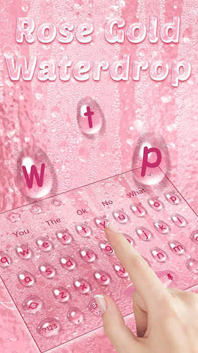 Rose Water Drop Keyboard screenshot 1