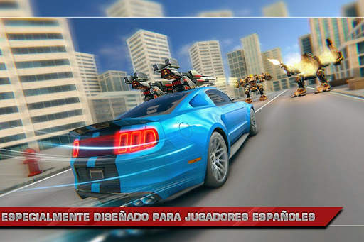 Juego de coches robot león screenshot 3