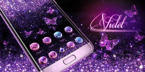 Violet V Launcher Theme screenshot 5