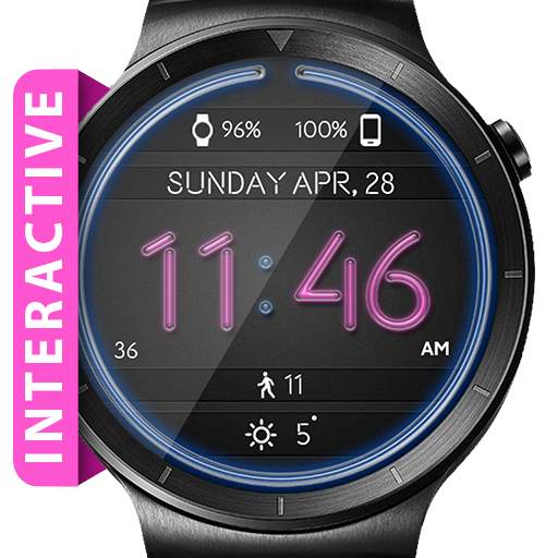 Neon Lights HD Watch Face Widget & Live Wallpaper 5.1.0