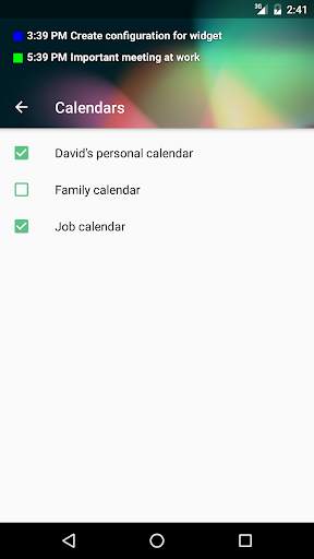 Transparent Calendar Widget screenshot 3