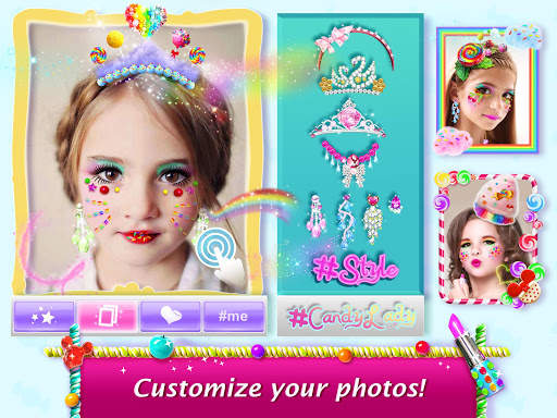 Candy Mirror ❤ Fantasy Candy Makeover & Makeup App screenshot 4