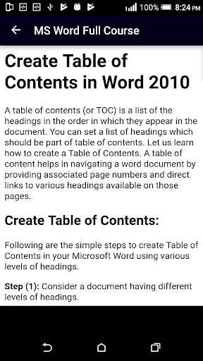 Learn MS Word (Basic & Advance) screenshot 12
