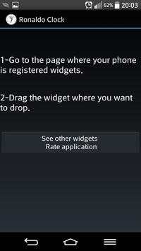 Widget de Reloj de Cristiano Ronaldo screenshot 1