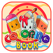 coloring book - color therapy icon
