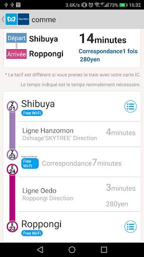 Navigation de Métro de Tokyo pour Touristes screenshot 2