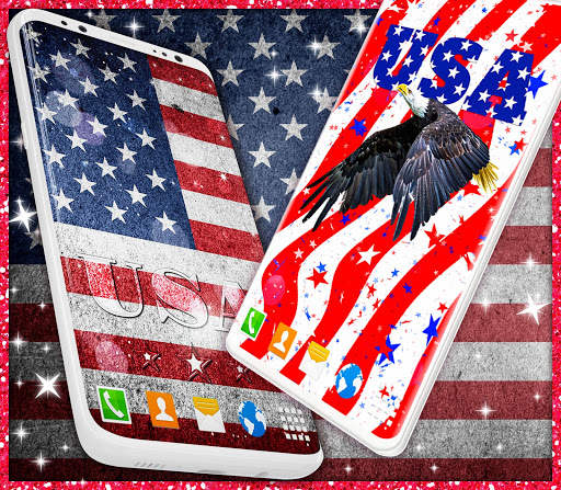 American Flag Wallpapers ⭐ USA HD Wallpaper Theme screenshot 2