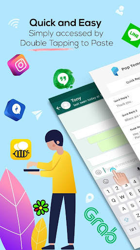 Pop Template: Quick Reply Message Templates скриншот 1