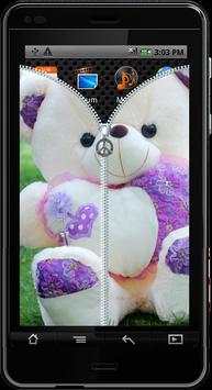 Teddy bear Zipper Lock screenshot 3