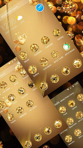 New Golden Flower Business Style APUS luxury Theme screenshot 2