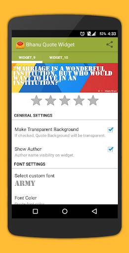 Quote Widget for Android screenshot 2