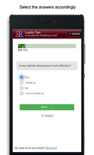 Loyalty Test - Is my partner cheating on me? Quiz screenshot 2