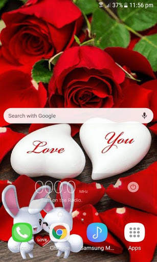 Romantic Rabbit Live Wallpaper screenshot 2