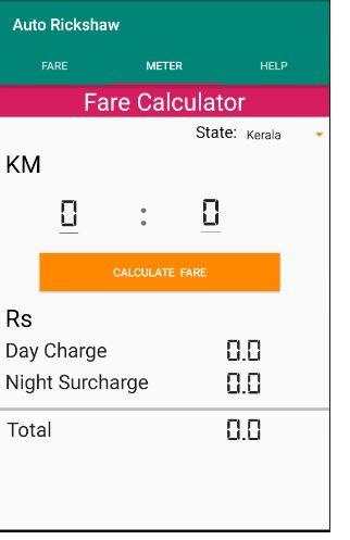 Auto Rickshaw Fare Calculator screenshot 1