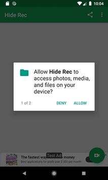 Hide Rec screenshot 3