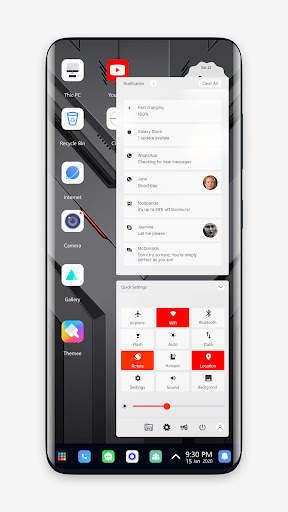 Red magic 7 theme for Launcher screenshot 4