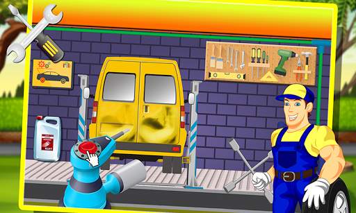 Mini Bus Repairing Simulator - Real Auto Mechanic स्क्रीनशॉट 5