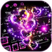 Sparkling Love Hearts Keyboard Theme 10001003