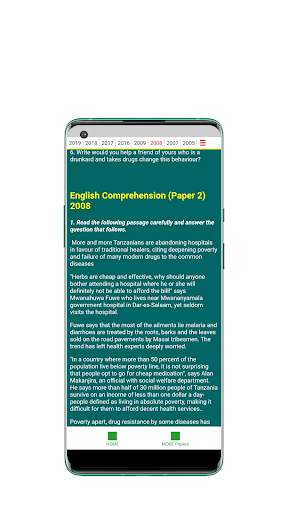 UCE English pastpapers screenshot 4
