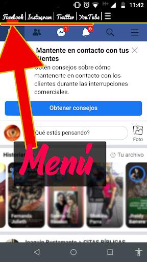 Todas las redes sociales en una sola screenshot 3