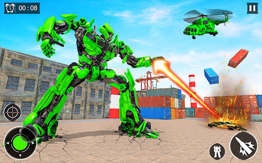 US Army Robot Monster Truck Transformation Games screenshot 2