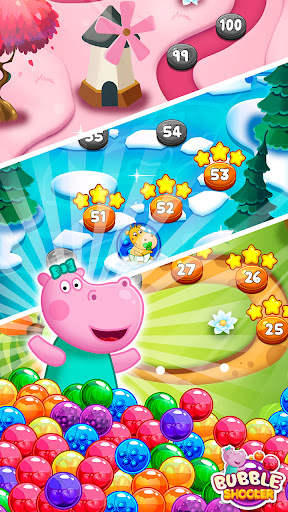 Hippo Bubble Pop Game screenshot 3