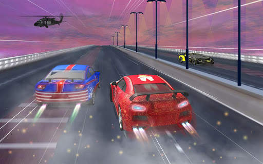Master Superhero Car Racing games: Lightening Car screenshot 4