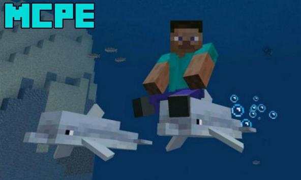 Dolphin Riding Mod for Minecraft PE screenshot 1
